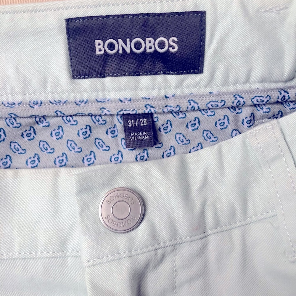 Bonobos summer light lime green trousers